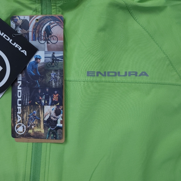 Endura Extract Jacket 2 Mens Size Large Hi Viz New Green Cycling - Picture 2 of 9